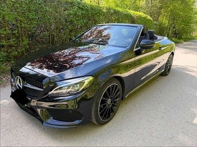 Usata Mercedes C250 AMG line 211 CV (155 kW) 2017 Nero Cabrio