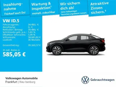 Gebraucht VW ID.5 Pro Performance 150 kW (204 PS) 2023 Schwarz SUV
