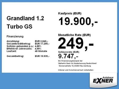 Gebraucht Opel Grandland X GS Line 131 PS (96 kW) 2023 Weiß banquise SUV