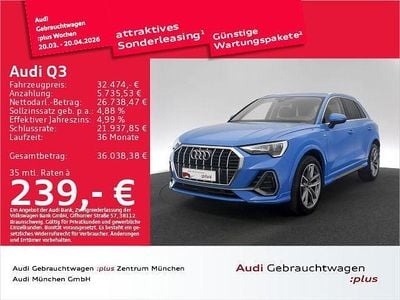 Gebraucht Audi Q3 S-Line 150 PS (110 kW) 2023 Turboblau SUV
