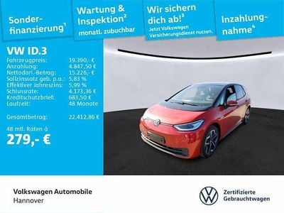 Gebraucht VW ID.3 Pro 106 kW (145 PS) 2022 Kings red metallic / schwarz Kleinwagen