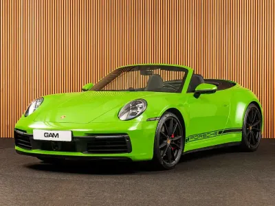 Begagnad Porsche 911 Carrera 4S Cabriolet 450 HK (330 kW) 2019 Grön Cab