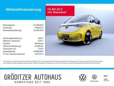 Używany VW ID. Buzz Pro 150 kW (204 KM) 2023 Biały Minivan