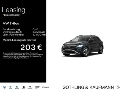 Gebraucht VW T-Roc Goal 116 PS (85 kW) 2025 Deep black perleffekt SUV