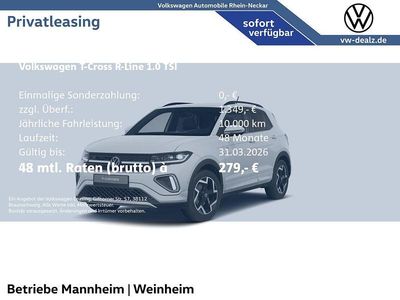 Weiß Neu 2026 VW T-Cross R-line SUV | 34.399 €