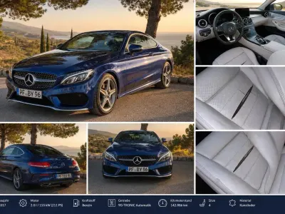 Gebraucht Mercedes 250 AMG line 211 PS (155 kW) 2017 Blau Coupé