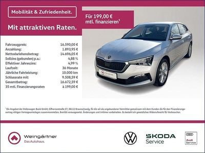 Gebraucht Skoda Scala Clever 110 PS (80 kW) 2021 Silber Kleinwagen