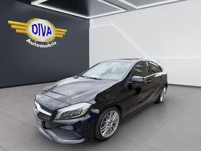 Schwarz Gebraucht 2016 Mercedes A200 AMG line Limousine | 17.999 € (Etwas zu teuer)