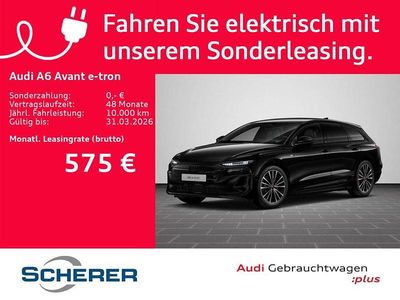 Mythosschwarz metallic (metallic) Gebraucht 2025 Audi A6 e-tron Ambiente Kombi | 63.849 € (Teuer)