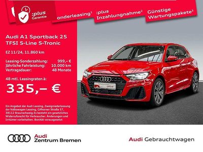 Gebraucht Audi A1 Sportback S-Line 116 PS (85 kW) 2024 Progressivrot metallic Kleinwagen