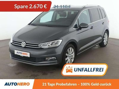 Schwarz Gebraucht 2017 VW Touran Highline Van / Kleinbus | 18.440 € (Guter Preis)