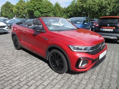 Gebraucht VW T-Roc Cabriolet R-line 150 PS (110 kW) 2022 Kings red metallic schwarz Cabrio