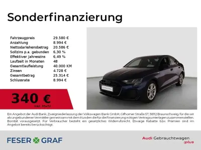 Używany Audi A3 Ambiente 116 KM (85 kW) 2025 Niebieski Sedan/Limuzyna