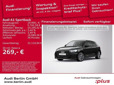 Mythosschwarz metallic Gebraucht 2025 Audi A1 Sportback S-Line Kleinwagen | 29.990 € (Teuer)