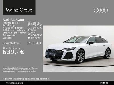 Gebraucht Audi A6 S-Line 204 PS (150 kW) 2025 Gletscherweiß metallic Kombi