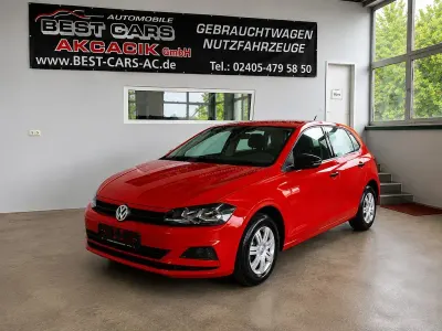 Gebraucht VW Polo Trendline 65 PS (47 kW) 2018 Rot Kleinwagen