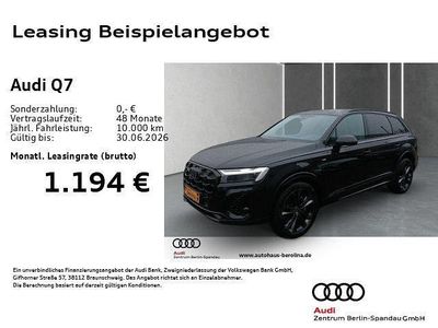 Neu Audi Q7 S-Line 394 PS (289 kW) 2025 Schwarz SUV