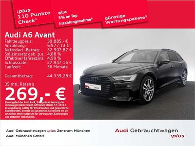 Mythosschwarz metallic Gebraucht 2023 Audi A6 S-Line SUV | 39.885 € (Fairer Preis)