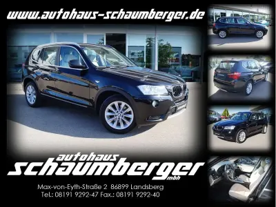 Gebraucht BMW X3 184 PS (135 kW) 2012 Saphirschwarz SUV