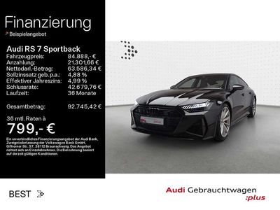 Mythosschwarz metallic Gebraucht 2021 Audi RS7 Kleinwagen | 84.888 € (Guter Preis)