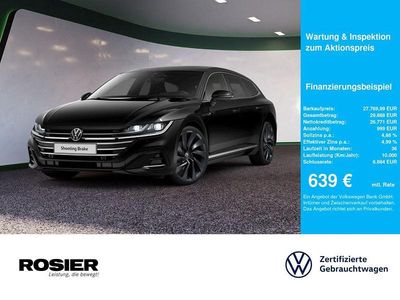 Schwarz / deep black (metallic) Gebraucht 2019 VW Arteon R-line Kombi | 27.770 € (Etwas zu teuer)