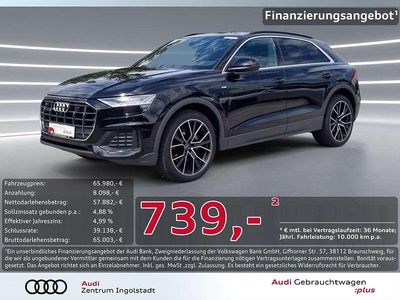 Schwarz metallic Gebraucht 2022 Audi Q8 S-Line SUV | 65.980 € (Fairer Preis)