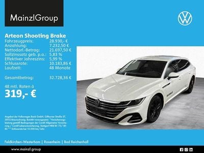 Gebraucht VW Arteon R-line 218 PS (160 kW) 2022 Oryxweiß perlmutteffekt Kombi