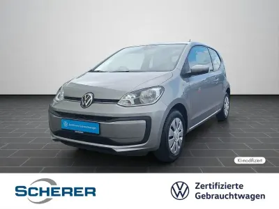 Gebraucht VW up! move up! 65 PS (47 kW) 2021 Tungsten silver metallic (metallic) Kleinwagen