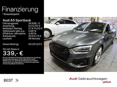 Grau Gebraucht 2022 Audi A5 Sportback Business Kleinwagen | 36.888 € (Teuer)