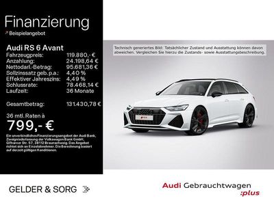 Gletscherweiß metallic Gebraucht 2025 Audi RS6 Sport Kombi | 119.880 € (Teuer)