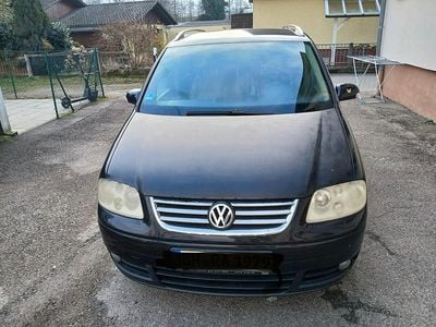 Gebraucht VW Touran 101 PS (74 kW) 2004 Schwarz Van / Kleinbus
