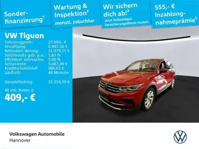 Używany VW Tiguan Elegance 150 KM (110 kW) 2023 Czerwony SUV