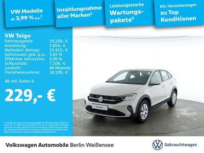 Gebraucht VW Taigo 95 PS (69 kW) 2024 Weiß SUV