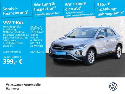 Begagnad VW T-Roc Style 150 HK (110 kW) 2022 Silver SUV