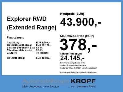 Weiß Neu 2026 Ford Explorer Extended Range SUV | 43.900 €