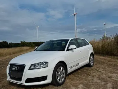 Gebraucht Audi A3 Sportback Ambiente 125 PS (91 kW) 2010 Weiß Kleinwagen