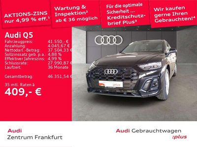 Mythosschwarz metallic Gebraucht 2023 Audi Q5 S-Line SUV | 40.850 € (Guter Preis)