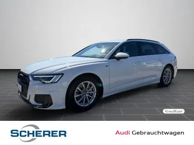 Gebraucht Audi A6 Design 204 PS (150 kW) 2024 Gletscherweiß metallic Kombi
