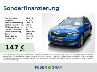 Gebraucht Skoda Kamiq Active 95 PS (69 kW) 2022 Raceblau metallic SUV