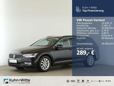 Schwarz Gebraucht 2022 VW Passat Business Kombi | 23.420 € (Guter Preis)
