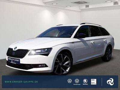 Gebraucht Skoda Superb SportLine 180 PS (132 kW) 2018 Weiß (moonweiß perleffekt) met.weiß (moonweiß perleffekt) met. Kombi