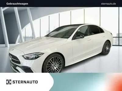Używany Mercedes C180 AMG line 170 KM (125 kW) 2025 Biały Sedan/Limuzyna