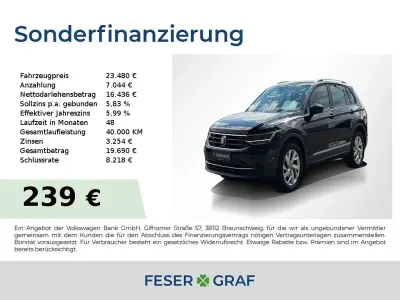 Gebraucht VW Tiguan Active 150 PS (110 kW) 2021 Schwarz SUV