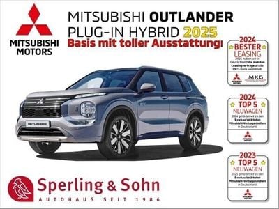 Neu Mitsubishi Outlander P-HEV Basis 136 PS (100 kW) 2025 Weiß (andenweiß) SUV