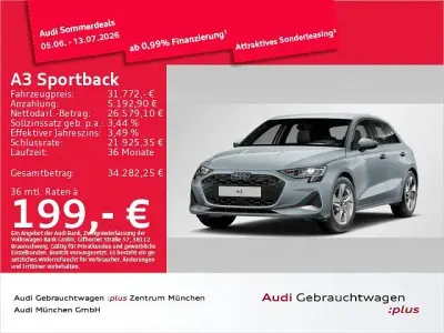 Gebraucht Audi A3 Advanced Plus 150 PS (110 kW) 2025 Pfeilgrau perleffekt Limousine