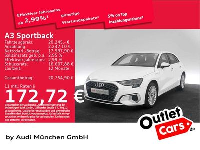 Gebraucht Audi A3 Advanced 204 PS (150 kW) 2022 Ibisweiß Limousine