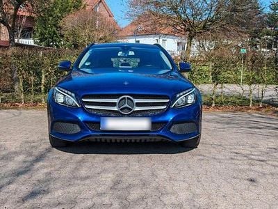 Usata Mercedes C200 136 CV (100 kW) 2018 Blu Station wagon