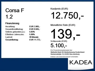 Gebraucht Opel Corsa 75 PS (55 kW) 2023 Weiß (metallic) Kleinwagen