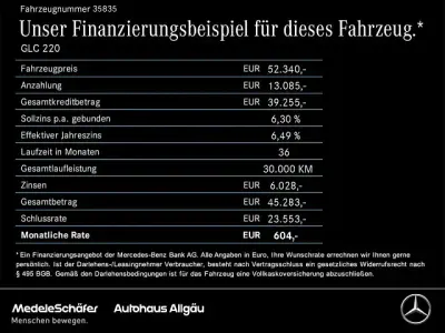 Gebraucht Mercedes GLC220 AMG 197 PS (144 kW) 2025 Unilack polarweiß SUV