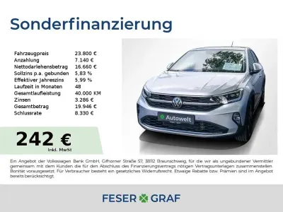 Gebraucht VW Taigo Style 150 PS (110 kW) 2023 Reflexsilber SUV